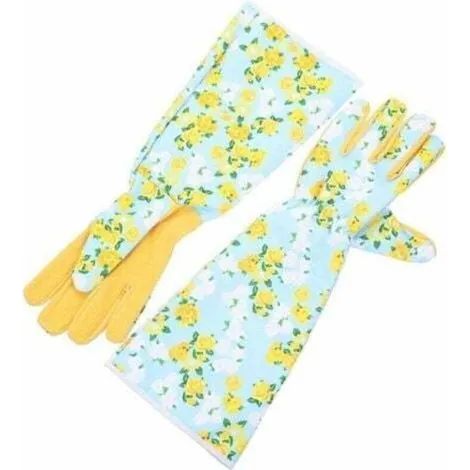 Gants de jardinage imprimés, gants de protection des poignets à manches longues, gants de taille (1/3)
