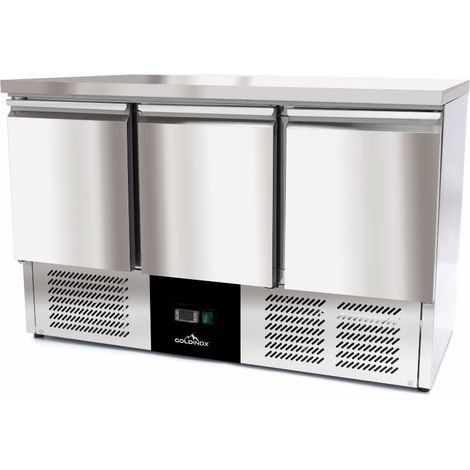 Table réfrigérée compacte 3 portes PREMIUM - GOLDINOX