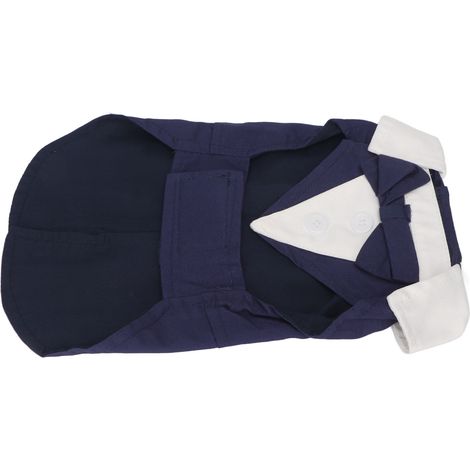 Costume de cérémonie pour chien avec nœud papillon en polyester, coutures soignées, taille XL. (1/5)