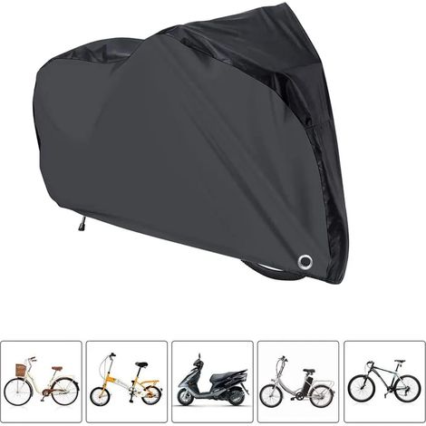 Housse de Vélo Étanche [200 x 110 x 70cm] Garage à Vélo Housse de Protection avec Trous de Serrure Sac de Rangement Protège les Vélos contre la Poussière la Pluie la Neige les UV pour Tous les Types d (1/4)