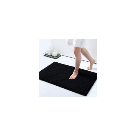 tappetino da bagno in ciniglia, tappetino da bagno a pelo lungo extra morbido e assorbente, lavabile in lavatrice, tappetino antiscivolo felpato per vasca da bagno, doccia, bagno (41 x 61 cm, no