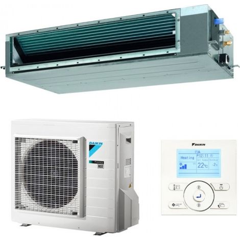 Daikin – Climatiseur réversible gainable 5,7 kW – Ultra-compact 245mm – A/A+ – R-32 – Débit d'air 18m³/min – Pour espaces confinés