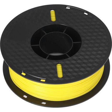 Filament PLA 1,75 mm haute précision, sans fumée, pour imprimante 3D, consommables d'impression, 1 kg, jaune (1/5)