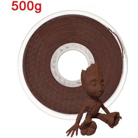 Bois d\'éboc 500g - Filament pour impression 3D, consommable\'imprimante en PLA, bois, Rose, ébène, bois de san