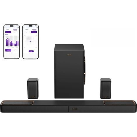 Barre de son Skywave F40 Boom 5.1.2 canaux avec Dolby Atmos, système de son surround pour téléviseur avec caisson de basses et 2 enceintes surround (1/5)
