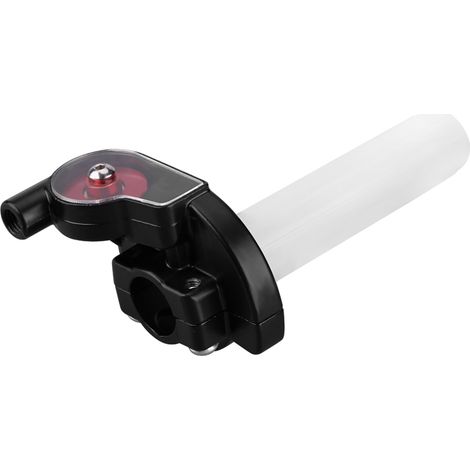 Poignée d'accélérateur visible de 22 mm pour moto, poignée d'accélérateur rotative, adaptée aux motos tout-terrain avec galets rouges (1/5)