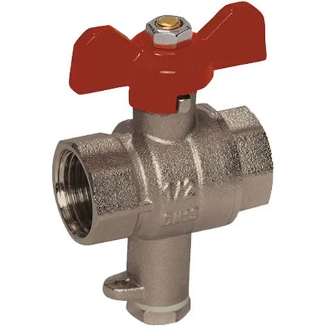 Flamco Robinet à tournant sphérique spécial DN25 Raccord de sonde M10x1, M1280914