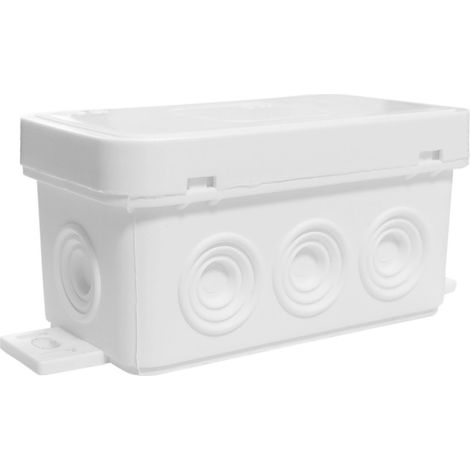038-01 Caja de montaje en superficie de 8 entradas, dimensiones/exterior 80x45x41 mm, IP54, blanca, ViPlast 2643 (1/2)