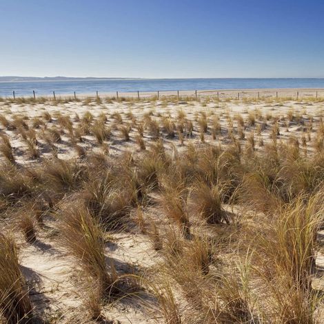 Tableau sur toile dune d'Arcachon 30x30 cm - Impression sur Toile Murale Décorative - Image imprimée en HD sur Toile - Toile sur Châssis en Bois FSC - Fabriqué en France (1/4)