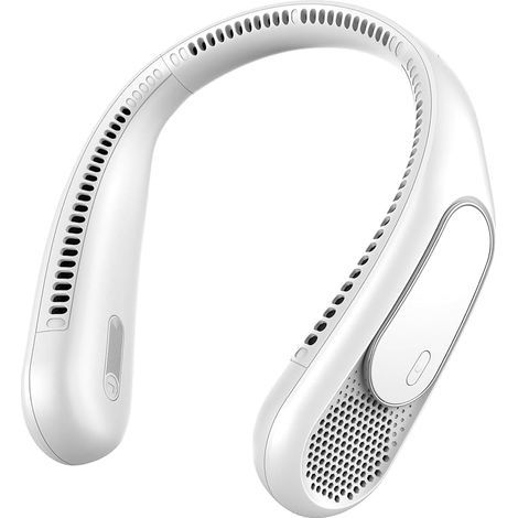 Ventilateur de Cou, Neck Fan 6000mAh Sans Pales (Blanc) (1/5)