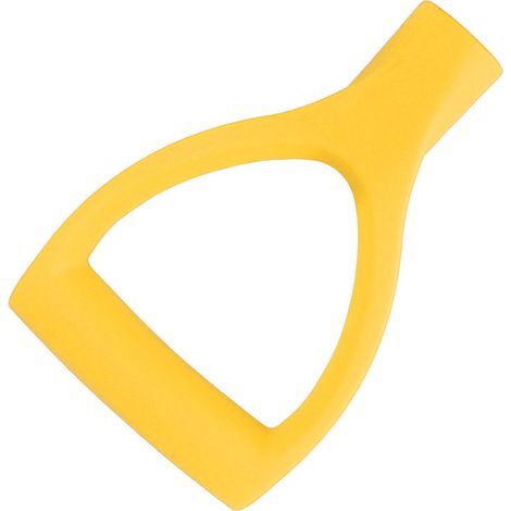 Manche de pelle à neige type D, diamètre intérieur 32 mm, en plastique, installation rapide, jaune. (1/5)