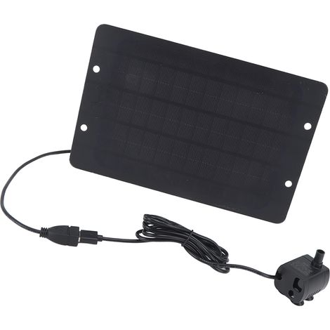 6V 10W Solarbrunnen, Vogeltränkenbrunnen, USB-Anschluss mit Wasserpumpe, Solarbrunnen für Terrasse, Garten, Vogeltränke (1/5)