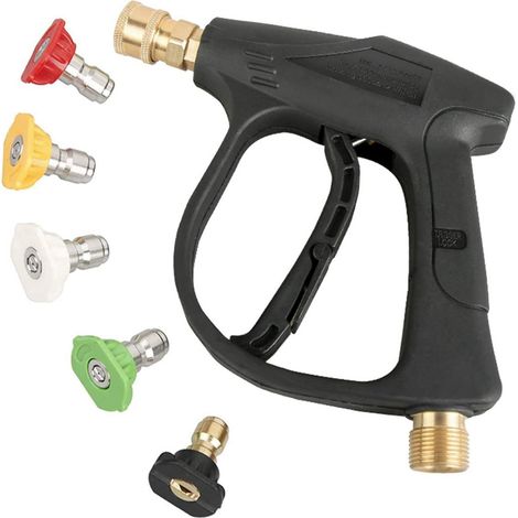 Pistola de lavado de coches portátil de alta presión, con chorro de agua y espuma. (1/5)