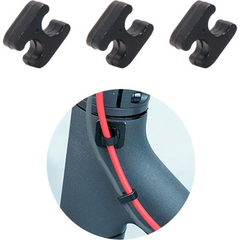 Klemme und Kabelorganisator für Xiaomi M365 Scooter-Bremszug (Farbe: Schwarz) (1/4)