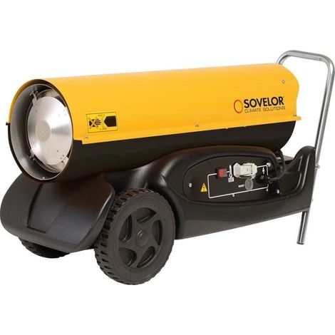 Chauffage à air pulsé Sovelor HP30 mobile au fuel 0,3 kW 230V 1550m3/h avec 36L de réservoir