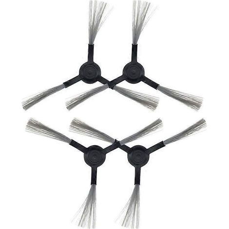 Lot de 4 brosses latérales de rechange noires pour aspirateur robot Mi 1C (1/5)