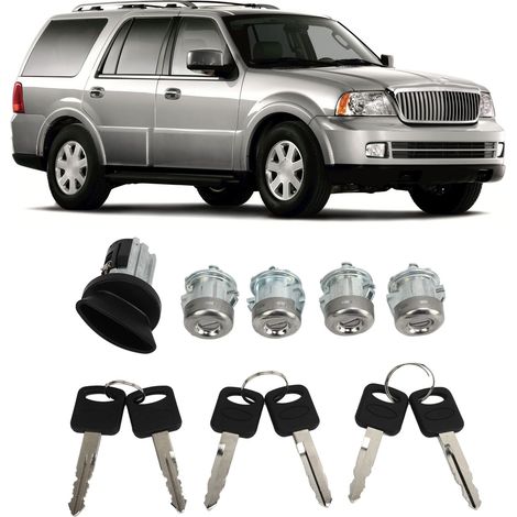 LC6177 Türschlosszylinder-Schlüsselsatz und Zündschalter, kompatibel mit Ford F-150, 250 und 350 Lincoln. (1/5)