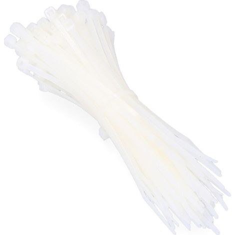 Bridas Naturales 150x3,5mm (Bolsa 100 Unid.) Nylon Alta Calidad (1/3)