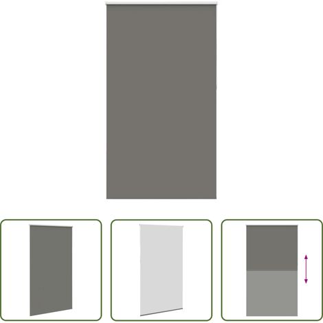 Sichtschutz -  Verdunkelungsrollo Grau 140x210cm Stoffbreite 136,6cm Polyester (1/5)