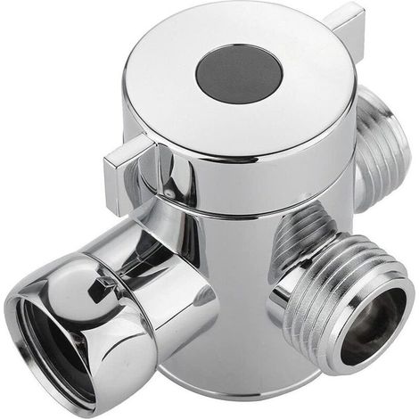 Inverseur de Douche à Trois Voies, Inverseur de Douche, Inverseur de Douche G1 / 2, pour Douchette, Inverseur en T, Bidet de Toilette, Bras de Douche, Évier de Cuisine