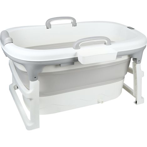 Baignoire bébé avec indicateur de température pour bébés jusqu'à 2 ans 99x62x52,9cm gris
