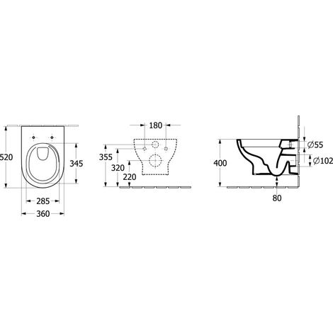 Villeroy & Boch O.novo - WC suspendu avec abattant SoftClosing, TwistFlush, DirectFlush, blanc alpin 5C39CL01