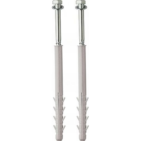 Kit fixation chauffe eau parpaing Ø14 - 4 x chevilles 120mm + tirefond + rondelle - FS20040 (1/3)