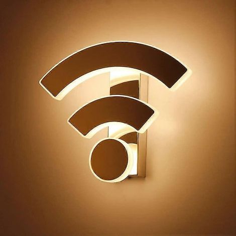 Applique murale LED Wi-Fi créative en acrylique, lampe de chevet moderne pour chambre, restaurant, karaoké, hôtel, couloir. (1/5)