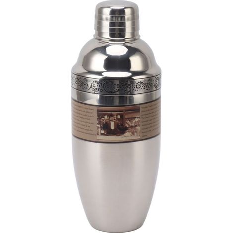 Shaker à Cocktail en Acier Inoxydable 304, Résistant à la Rouille et Lavable au Lave-vaisselle, pour Maison, Voyage et Fêtes (1/5)