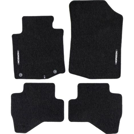 Tapis de Sol de Voiture pour Toyota Aygo I 2005-2010 Pre-FL Velours Noir 4Pcs (1/5)