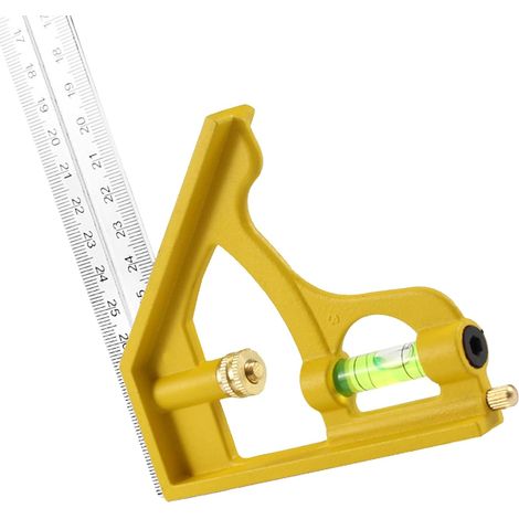 Squadra combinata multifunzionale, righello dritto, calibro di precisione, 205 g, supporti multifunzionali per progetti di costruzione (1/5)