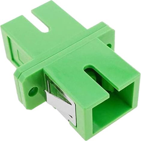 - Adaptateur/Coupleur pour Fibres optiques SC/APC Monomode Simplex, Télévision, Lot de 1