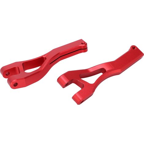 Paire de bras oscillants supérieurs avant en alliage d'aluminium pour voiture RC ARRMA MOJAVE 6S 1/7 - Pièces de rechange rouges (1/5)