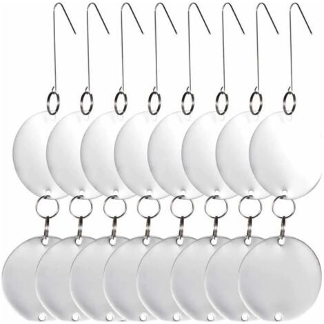 8 disques répulsifs anti-oiseaux  CD en acier inoxydable  Réfléchissants double-face  Répulsifs anti-oiseaux  Pigeons  Mouettes  Hirondelles  Moineaux  Grives  Étourneaux  Merles
