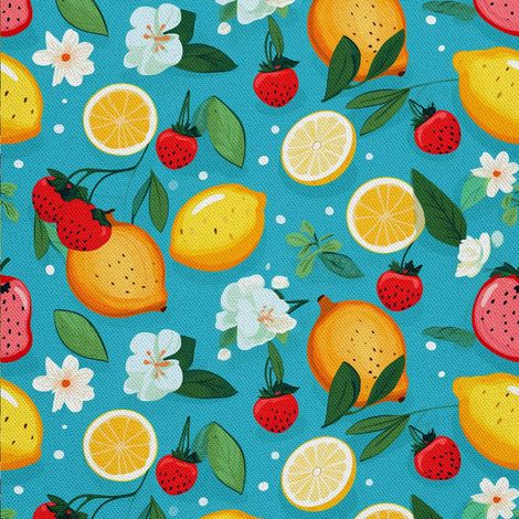 Tela decorativa para exteriores Oxford - Motivo frutal  DX6499 (1/5)