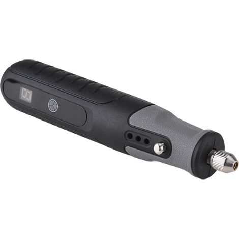 Mini kit de herramientas rotativas inalámbricas, 25.000 RPM, 5 velocidades, herramientas de tallado con batería recargable, 23 tipos de accesorios, pantalla LCD para lijar, pulir, taladrar y grabar (1/5)