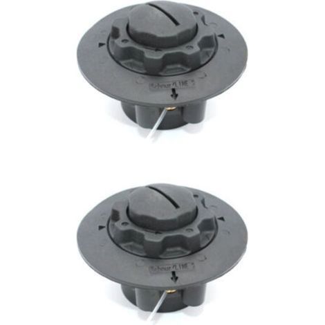Tête de coupe-bordures (lot de 2) pour Stihl FSE 60, FSE71, FSE81, FS38, FS40, FS45, FS46, FS50, Viking TE600, TE700, TE1000, AutoCut 5-2 et AutoCut C5-2. Référence : 4006 710 2103 et 4006 710 2106. (1/4)