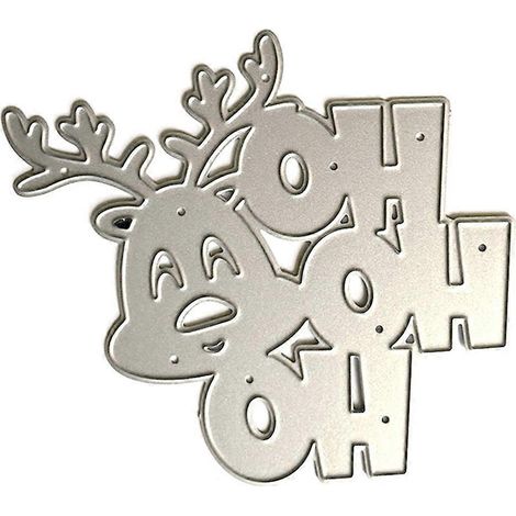 Weihnachts-Ho-Ho-Ho-Metall-Stanzschablone zum Selbermachen von Scrapbooking-Alben, Papierkarten und Prägearbeiten