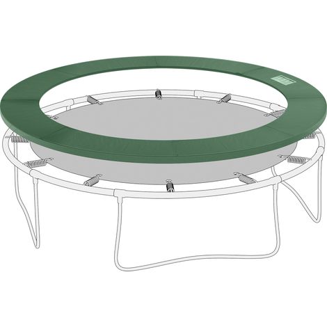 HOMCOM Protezione Tappeto Elastico Ø366x1.5 cm Pieghevole e Portatile Verde
