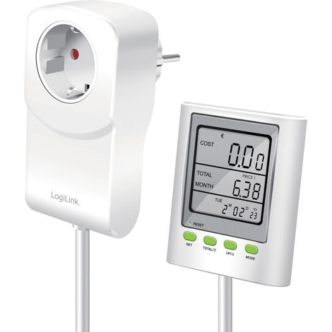 LogiLink EM0006 Medidor de Coste Energético blanco compacto