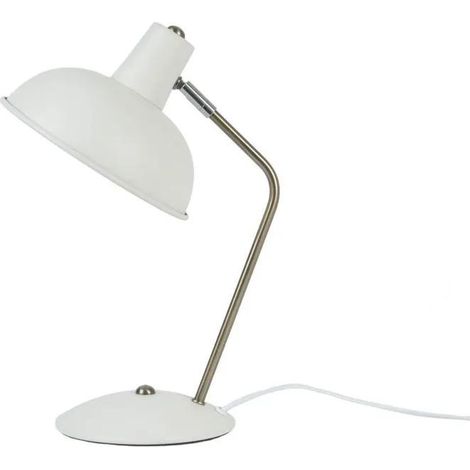 Lámpara de sobremesa Leitmotiv Hood blanca 37,5 cm metal