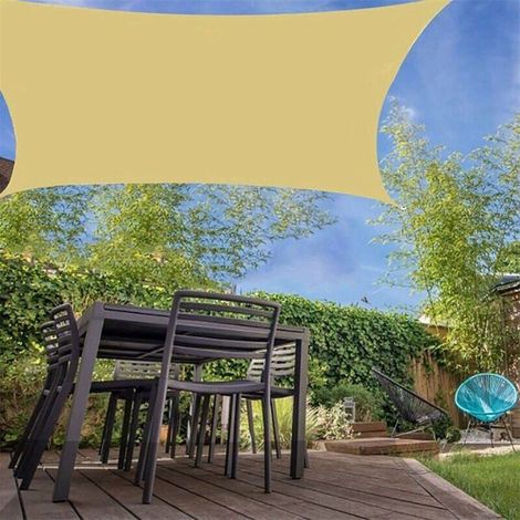Voile D'ombrage Rectangulaire Voile Ombrage 2 X 3m, Pour Toile Pour Pergola Terrasse Balcon Jardin Extérieur (1/5)