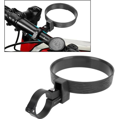 Porte-gobelet vélo guidon aluminium, support tasse café/thé noir pour cyclisme