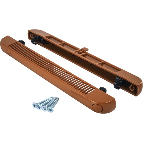 Aérateur de fenêtre manuel F Vent 1250 clip chêne doré (1/3)