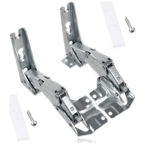 lot de 4 charnières pour réfrigérateur intégré, codes 3306 3702 3307 3703, compatible bosch siemens (1/5)