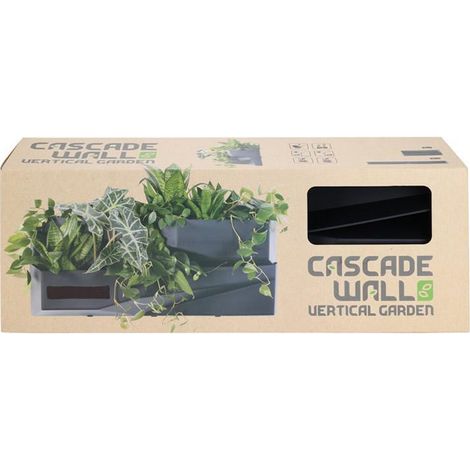 VERTICAL GARDEN jardineras mural vertical cascada 78x19x35cm