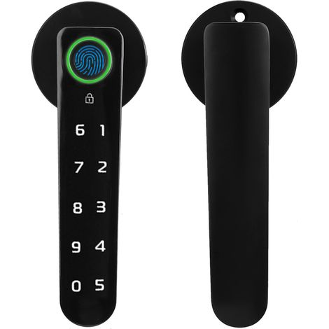 Serrure de porte intelligente à code d'empreinte digitale pour la sécurité à domicile et au bureau (1/5)