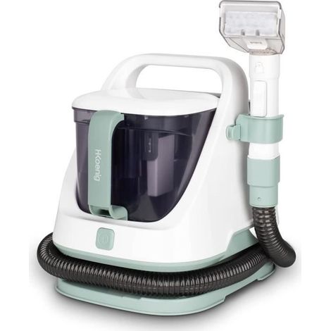 Nettoyeur textile à main H.Koenig TWT77 – 650 W, réservoirs eau propre/sale amovibles, pour matelas, tapis, canapés