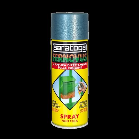 Vernice Antiruggine Spray Fernovus 400ml Saratoga - Nero Opaco (1/3)