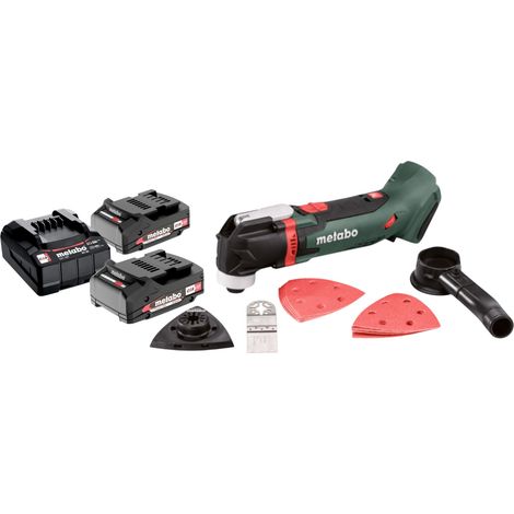 Metabo MT 18 LTX Outil multifonctionnel sans fil 18 V OIS / Starlock + 2x batterie 2,0 Ah + chargeur